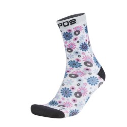 Sommer damesokker Karpos Spasso Print W Socks Niagara / Bloom / Lys hvit